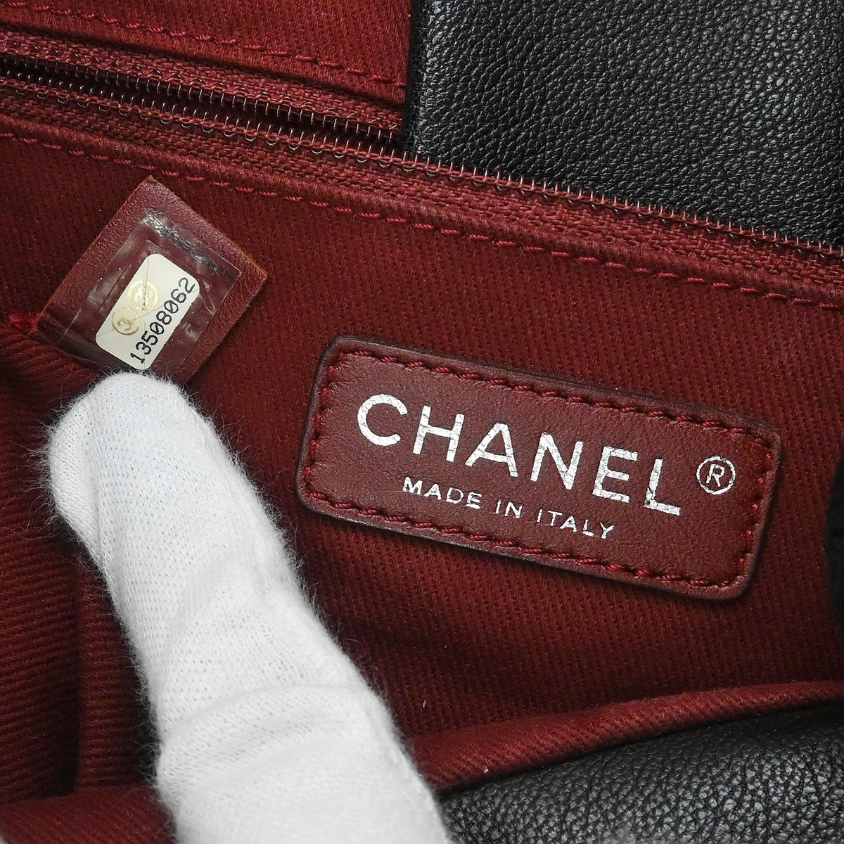Chanel 2009-2010 Black Calfskin Boating Classic Shopper Tote Bag