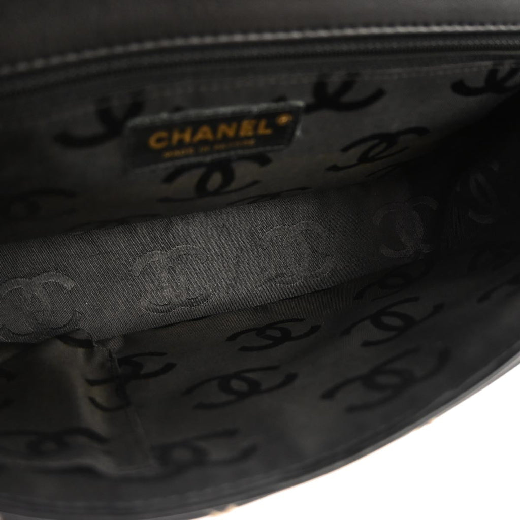 Chanel 2005-2006 Black Calfskin Wild Stitch Handbag