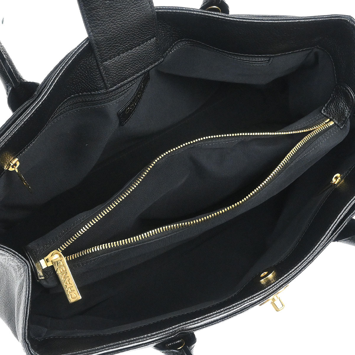 Chanel 2008-2009 Black Calfskin Executive Cerf Tote Bag