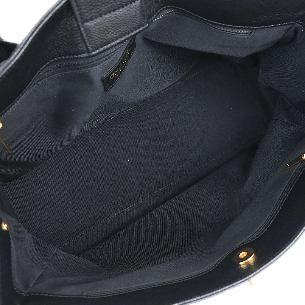 Chanel 2008-2009 Black Calfskin Executive Cerf Tote Bag