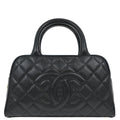 Chanel 2003-2004 Black Caviar Skin  Bowling Bag 27