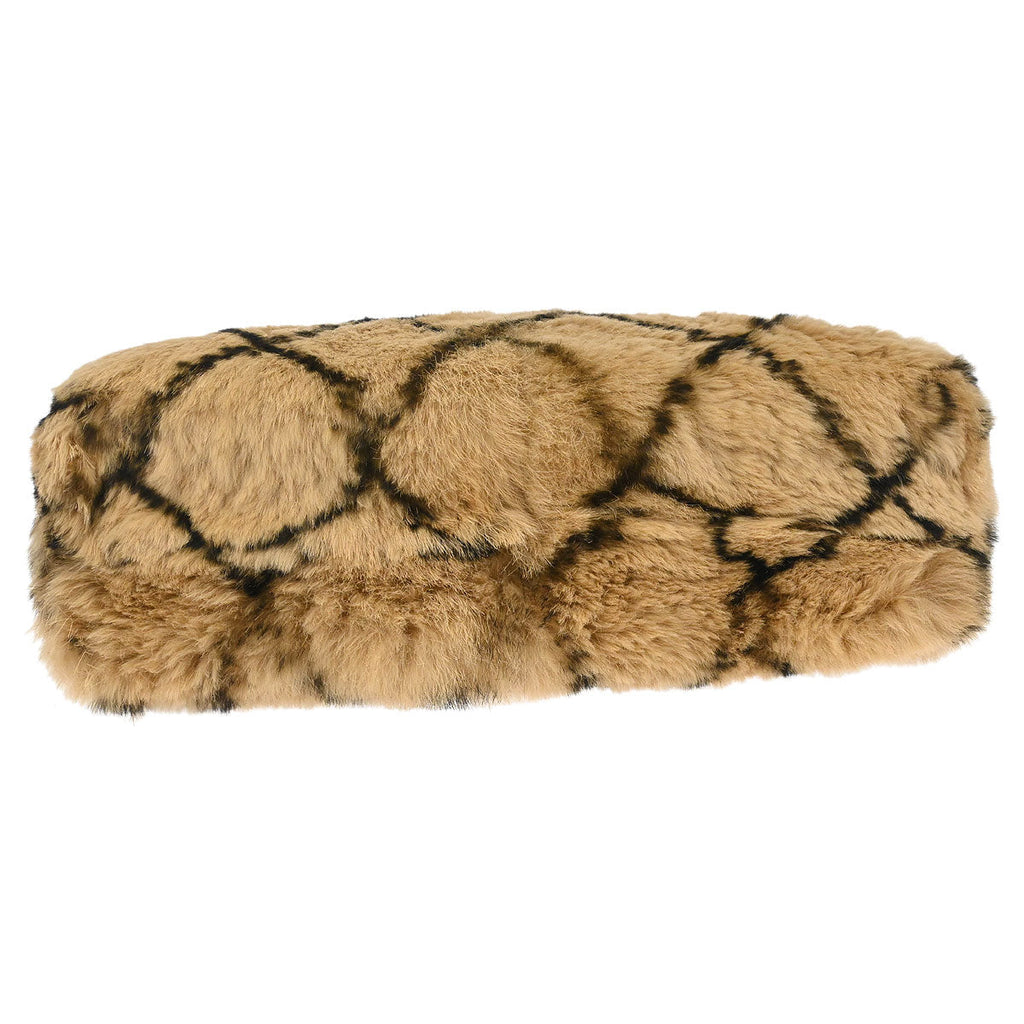 Chanel 2000-2002 Beige Lapin Fur Handbag