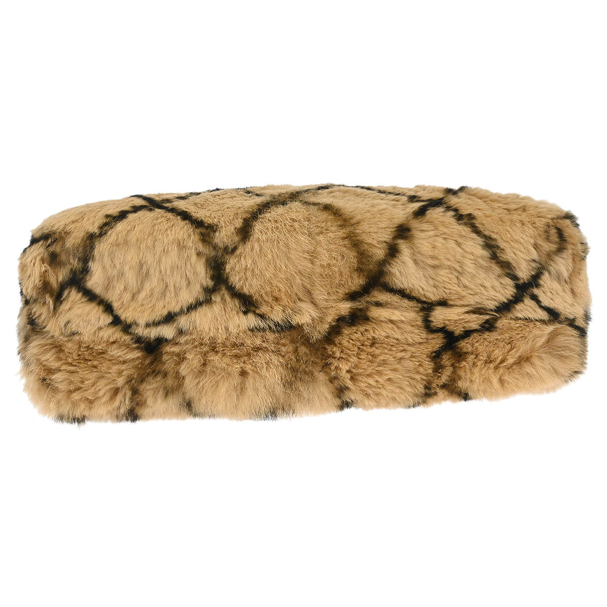 Chanel 2000-2002 Beige Lapin Fur Handbag