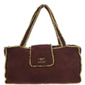 Chanel 1997-1999 Brown Mouton Tote Handbag