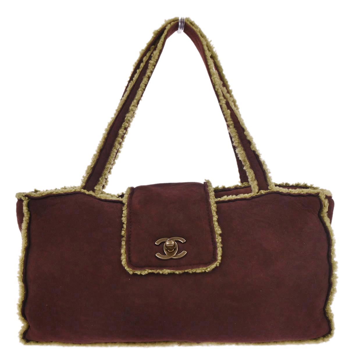 Chanel 1997-1999 Brown Mouton Tote Handbag