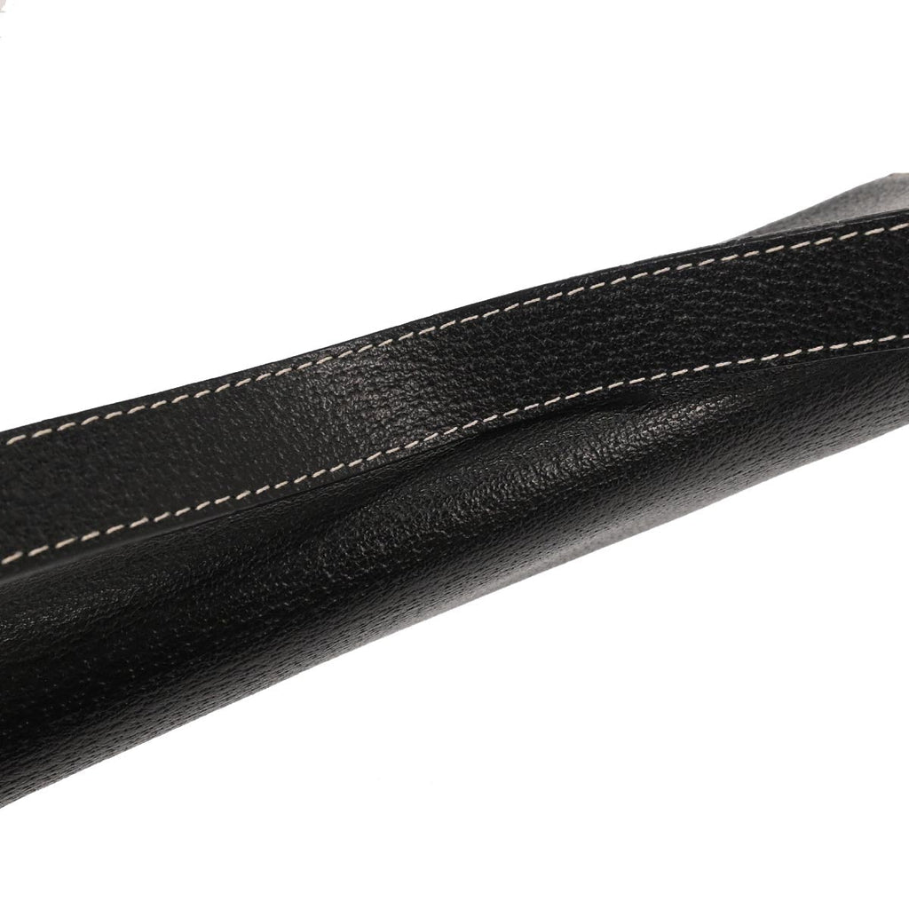 Fendi Black Leather Baguette Handbag