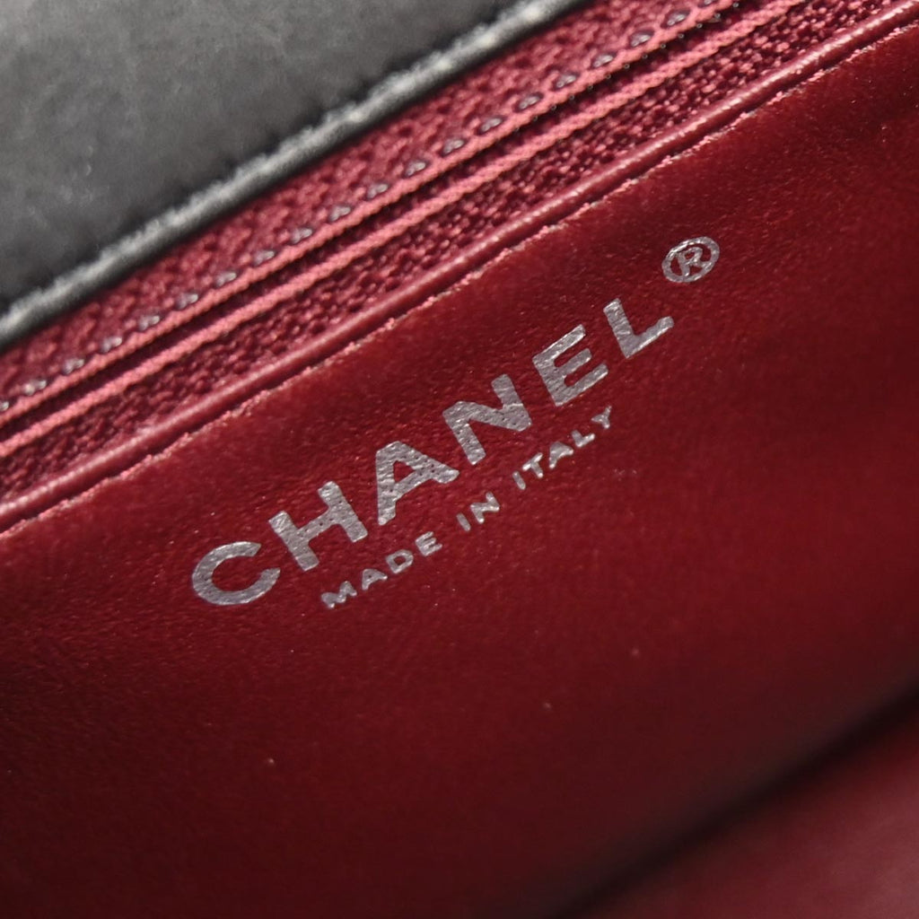 Chanel 2011 Black Calfskin Mademoiselle Lock Shoulder Bag
