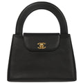 Chanel 1997-1999 Black Caviar Skin Handbag