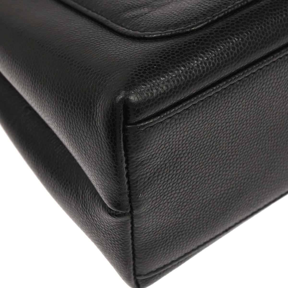 Chanel 1997-1999 Black Caviar Skin Handbag