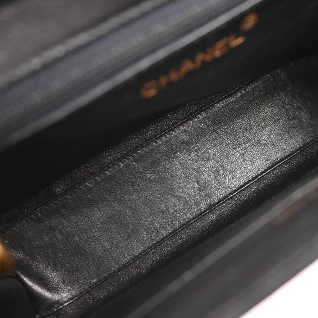 Chanel 1997-1999 Black Caviar Skin Handbag