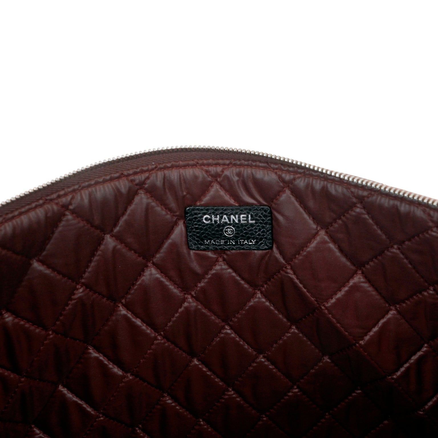 Chanel Large Black Caviar Classic O-Case with SiLouis Vuittoner Hardware
