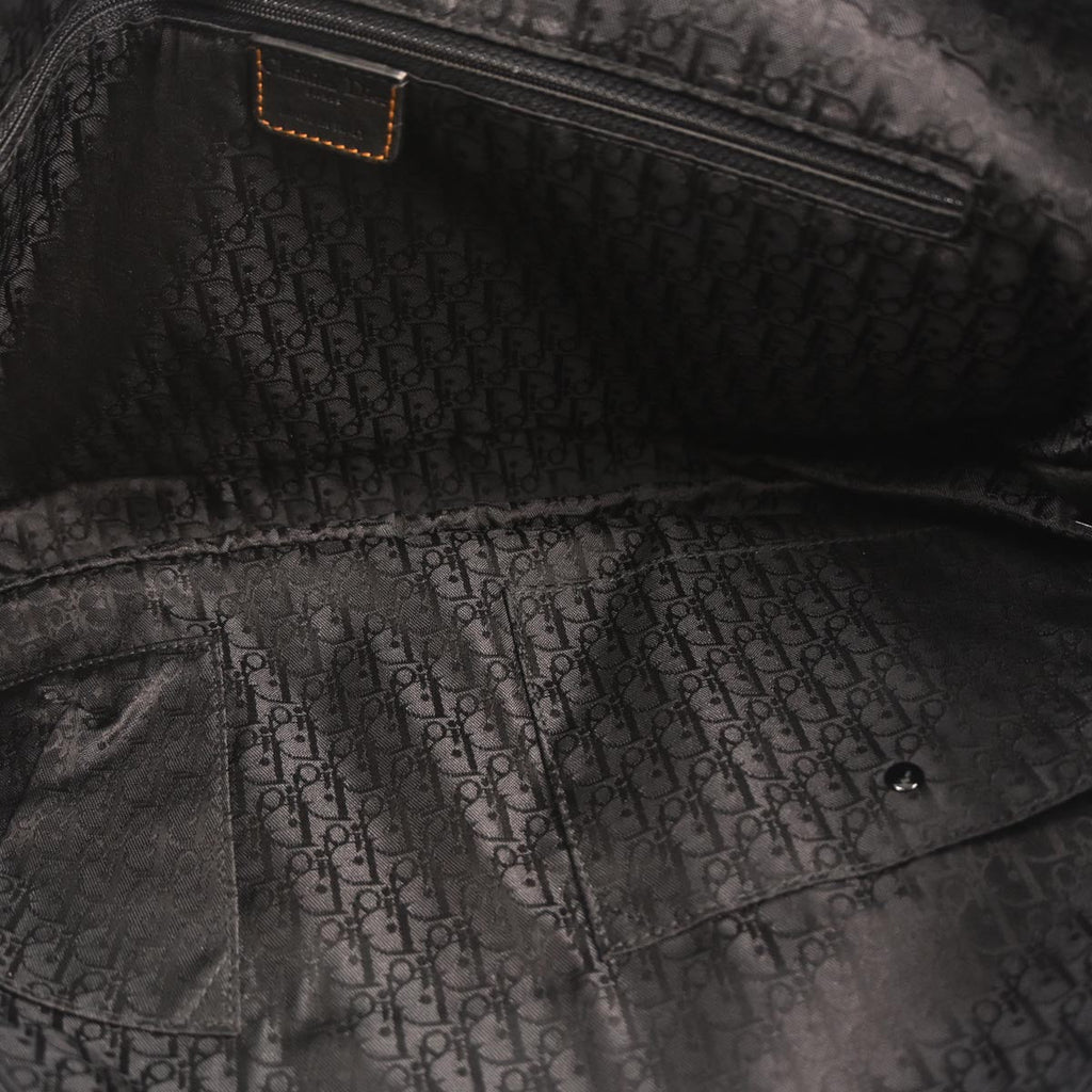 Christian Dior Black Gaucho Crossbody Bag