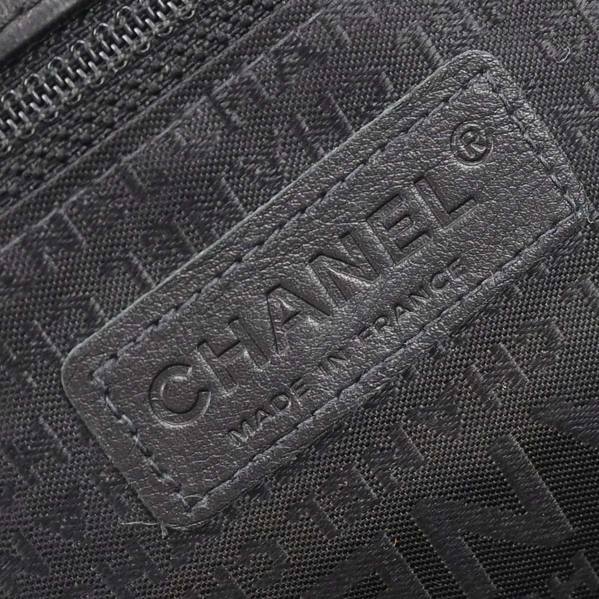 Chanel 2003-2004 Black Lambskin Choco Bar Shoulder Bag