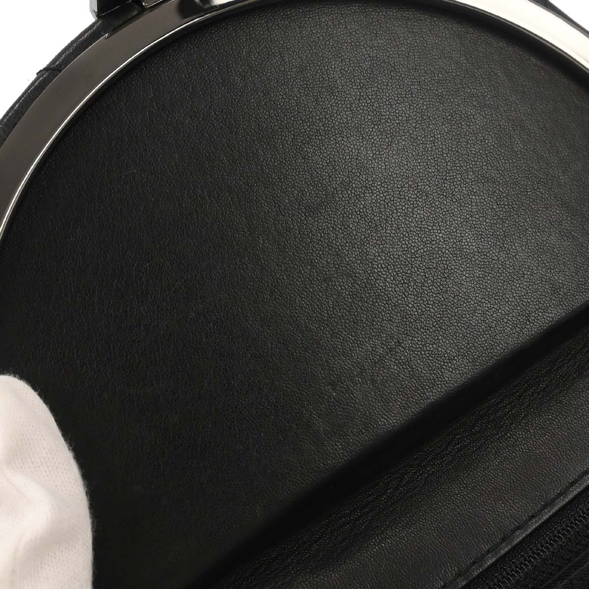 Chanel 2003-2004 Black Lambskin Choco Bar Shoulder Bag
