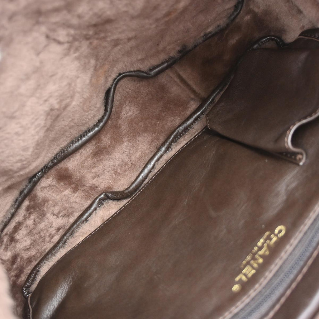Chanel 2005-2006 Brown Mouton Shoulder Bag