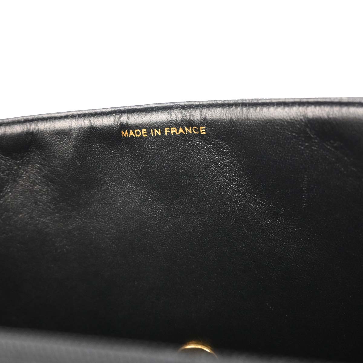 Chanel 1996-1997 Black Lambskin Jumbo Classic Flap Shoulder Bag