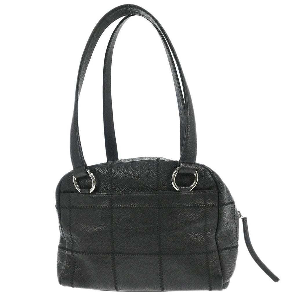 Chanel 2005-2006 Black Caviar Skin Choco Bar Handbag