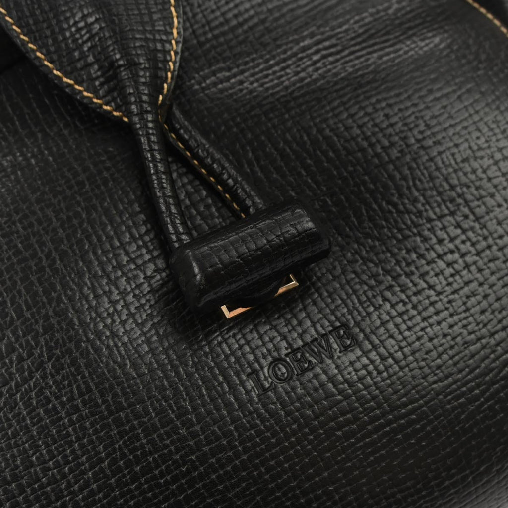 Loewe Black Leather Clutch Bag