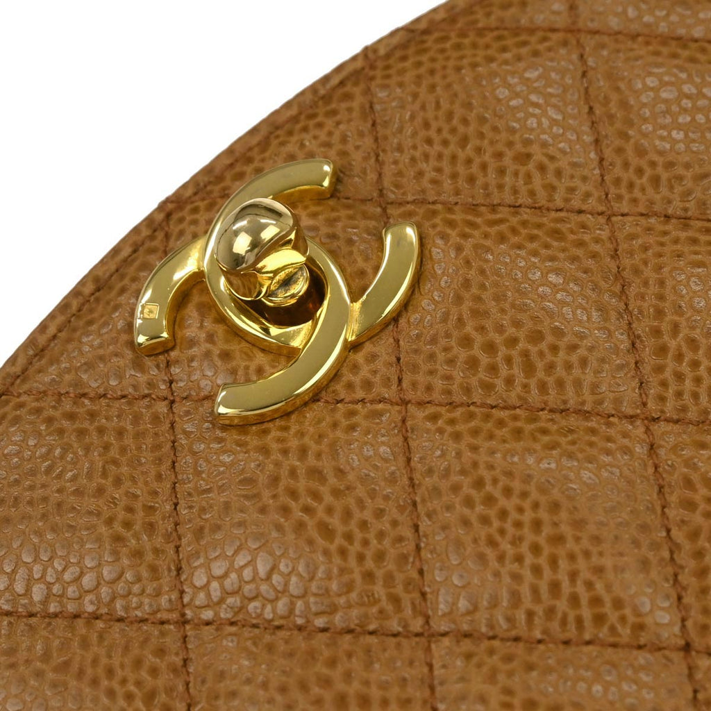 Chanel 1989-1991 Brown Caviar Skin Waist Bum Bag #85/34