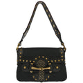 Gucci Black GG Studded Pelham Runway Handbag