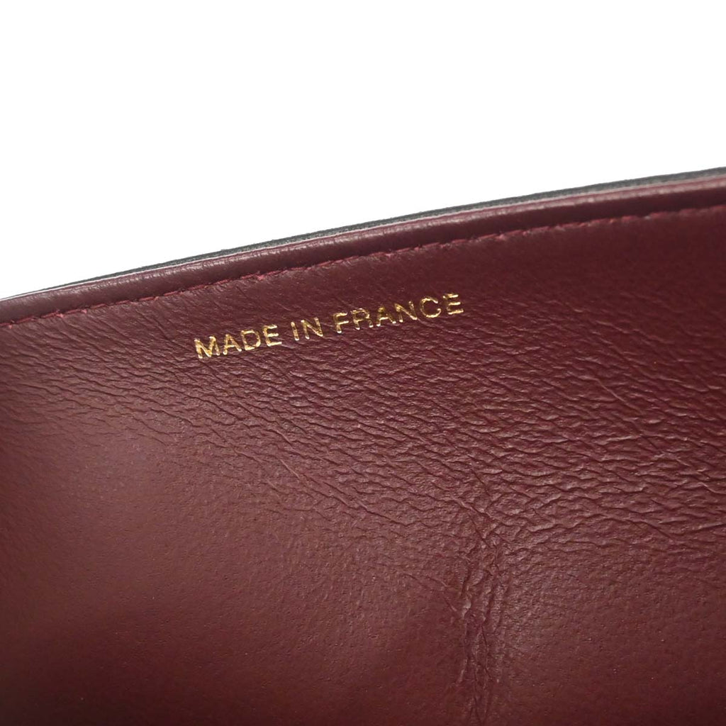 Chanel 1997-1999 Black Lambskin Pushlock Mini Full Flap Shoulder Bag