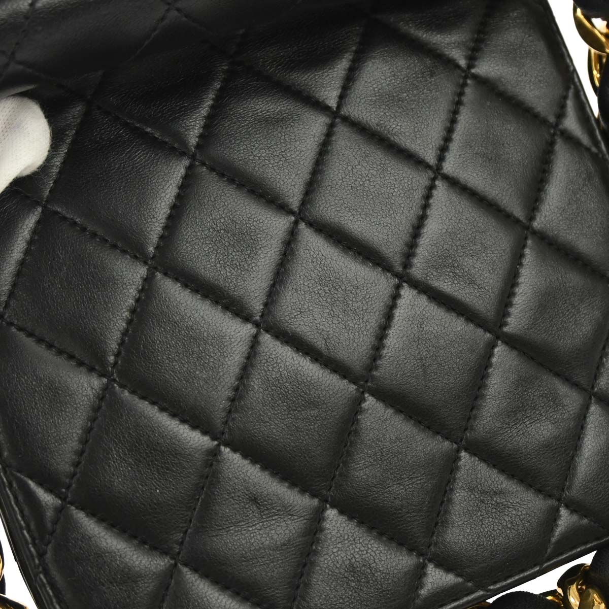 Chanel Black Lambskin Chunky Chain Bum Belt Waist Bag