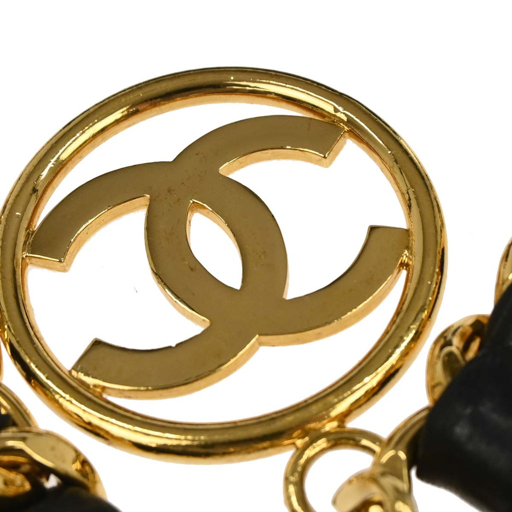 Chanel Black Lambskin Chunky Chain Bum Belt Waist Bag