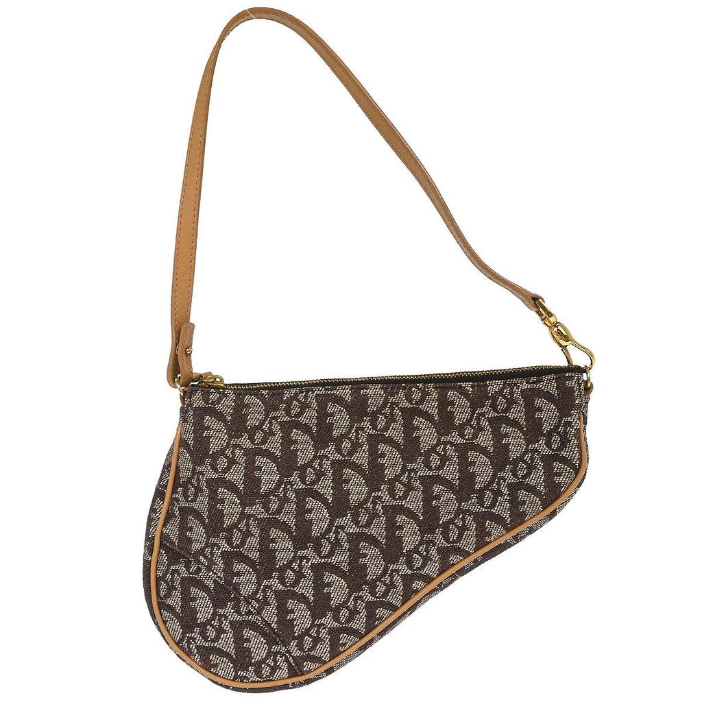 Christian Dior Brown Trotter Saddle Handbag