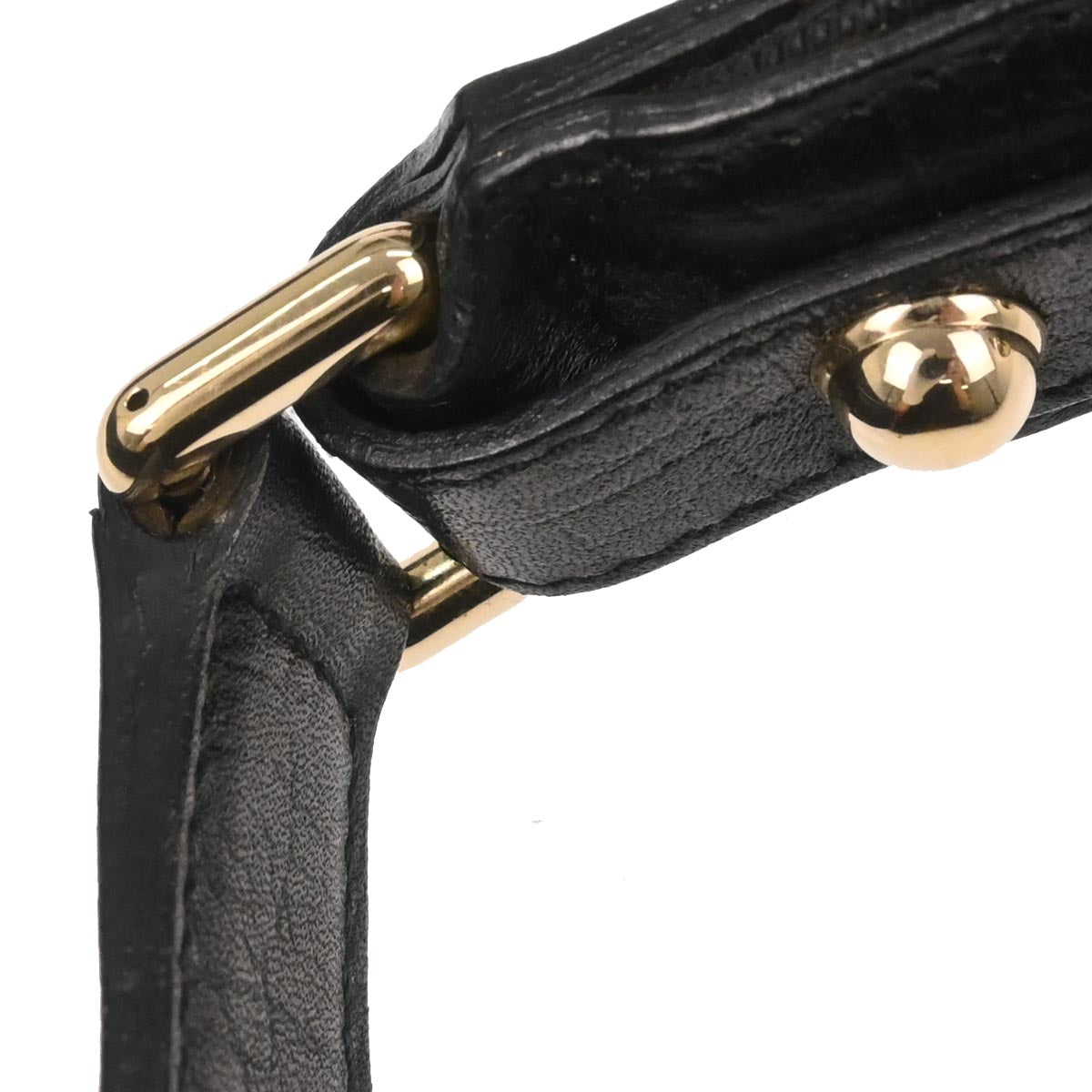 Gucci Black GG Horsebit Handbag