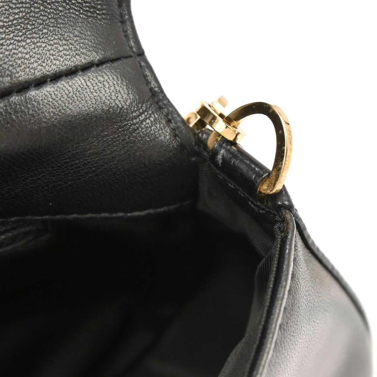Christian Dior Black Lambskin Cannage Evening Baguette Handbag