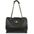 Chanel 1991-1994 Black Lambskin Bicolore Supermodel Shoulder Bag