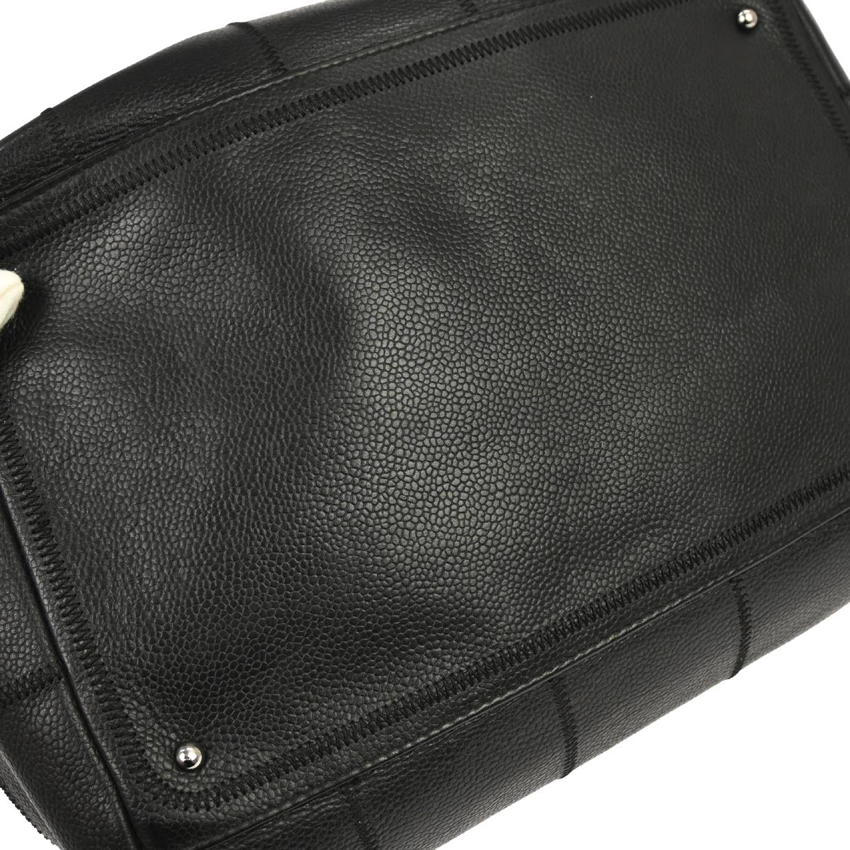 Chanel 2003-2004 Black Caviar Skin Choco Bar Handbag