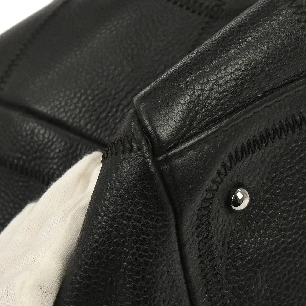 Chanel 2003-2004 Black Caviar Skin Choco Bar Handbag