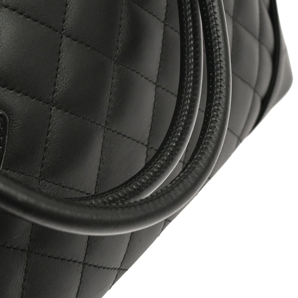 Chanel Black Calfskin Cambon Ligne Tote Handbag