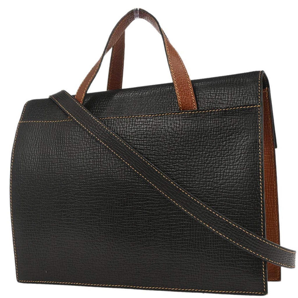Loewe Black Leather 2way Shoulder Handbag