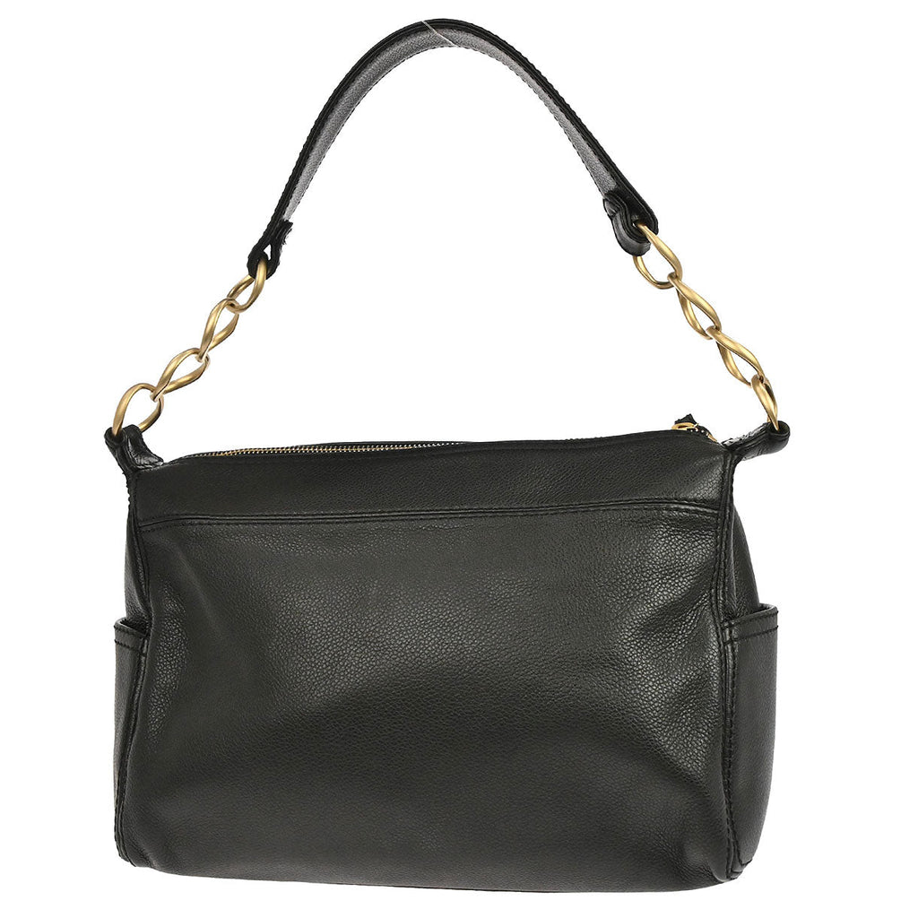 Chanel 2003-2004 Black Calfskin Chain Handbag