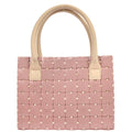 Chanel 2000-2002 Pink Acrylic Puzzle Block Tote Handbag