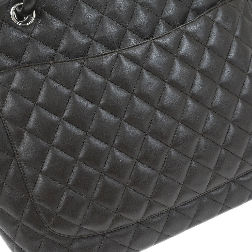 Chanel 2005-2006 Brown Calfskin Cambon Ligne Tote Handbag