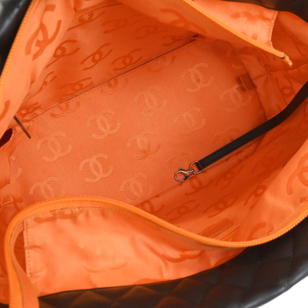 Chanel 2005-2006 Brown Calfskin Cambon Ligne Tote Handbag