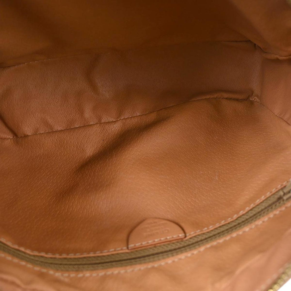 Celine Brown Macadam Shoulder Bag
