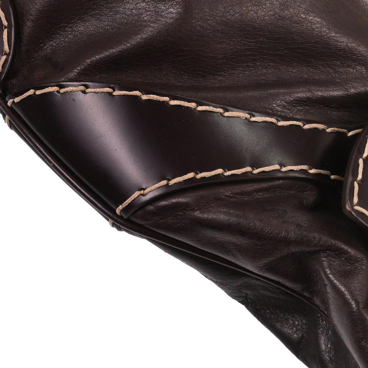 Gucci Brown Leather Queen Hobo Handbag