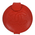 Chanel Red Caviar Skin Compact Mirror Small Good