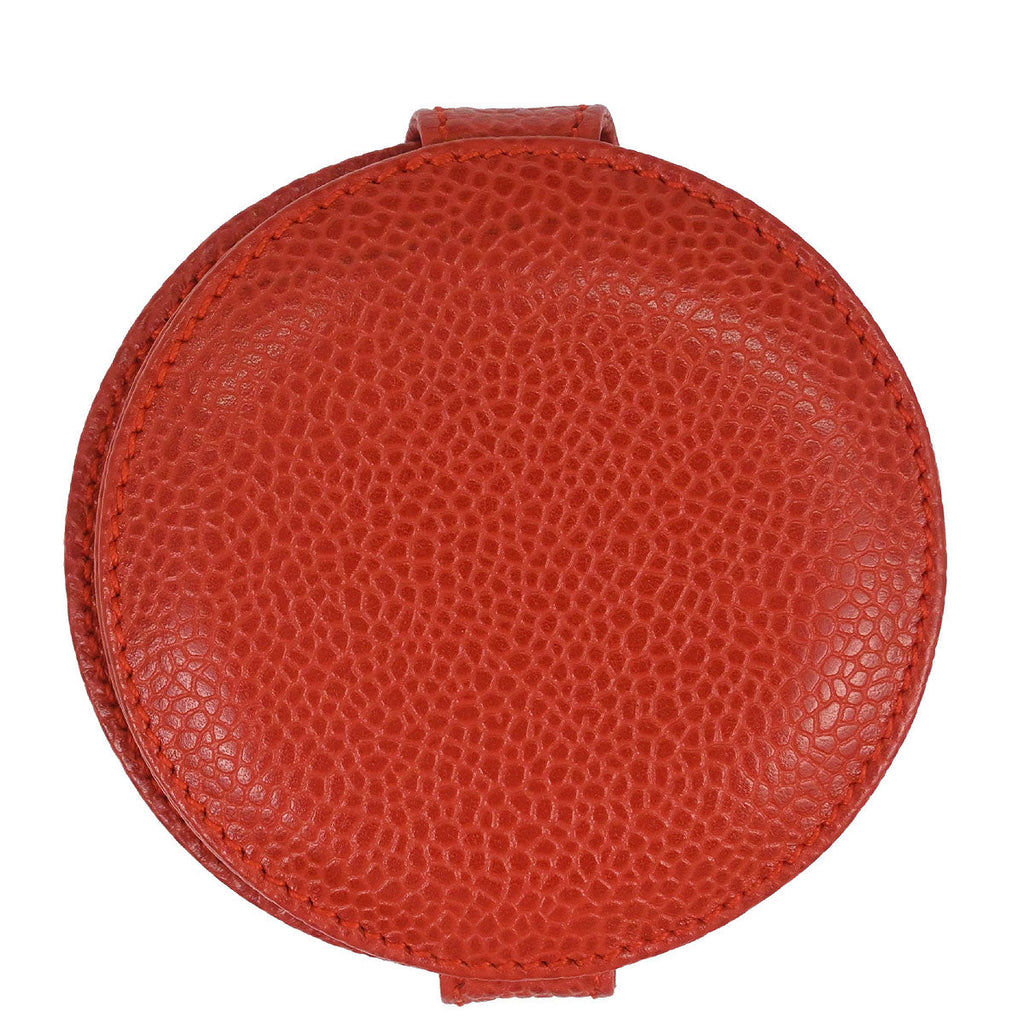 Chanel Red Caviar Skin Compact Mirror Small Good