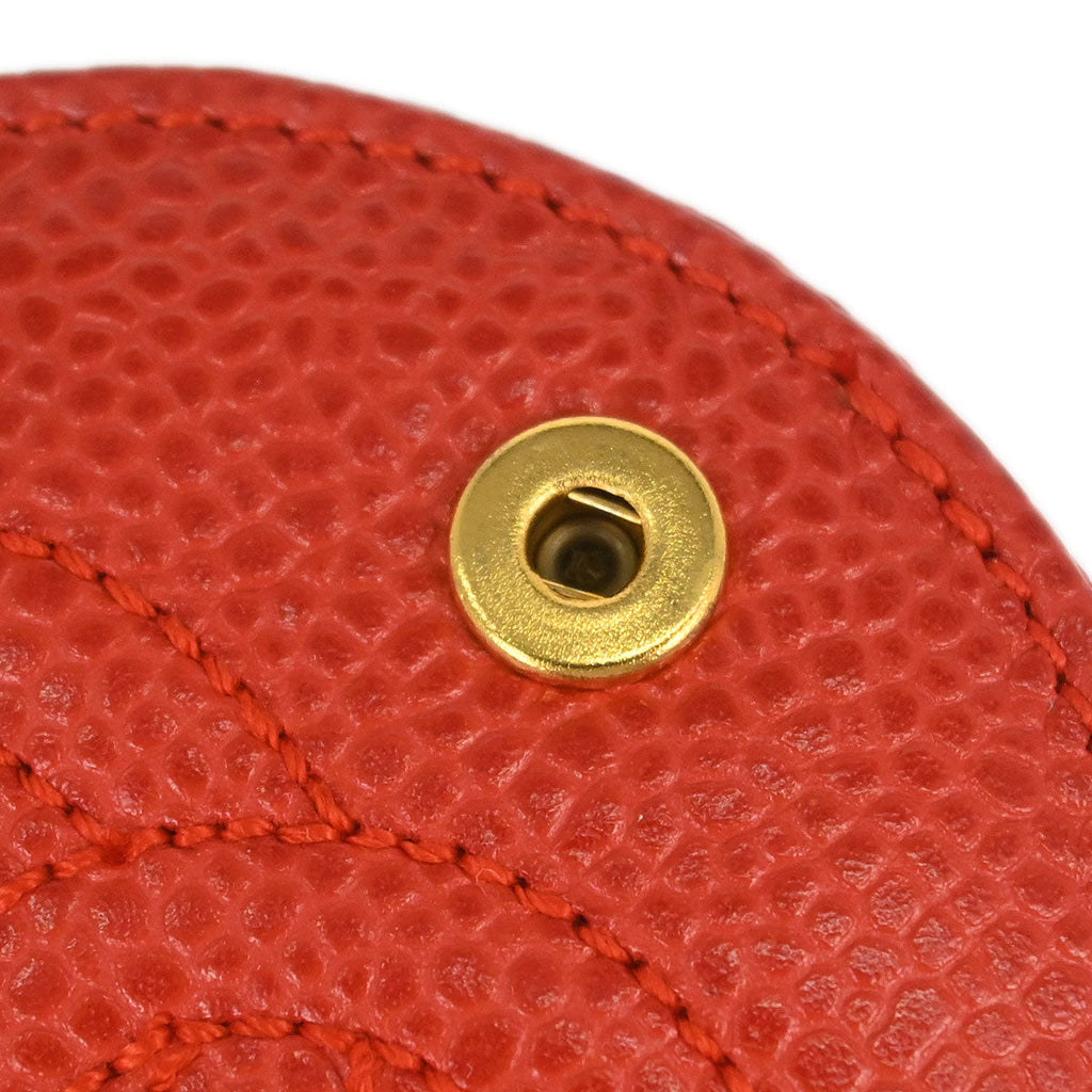 Chanel Red Caviar Skin Compact Mirror Small Good