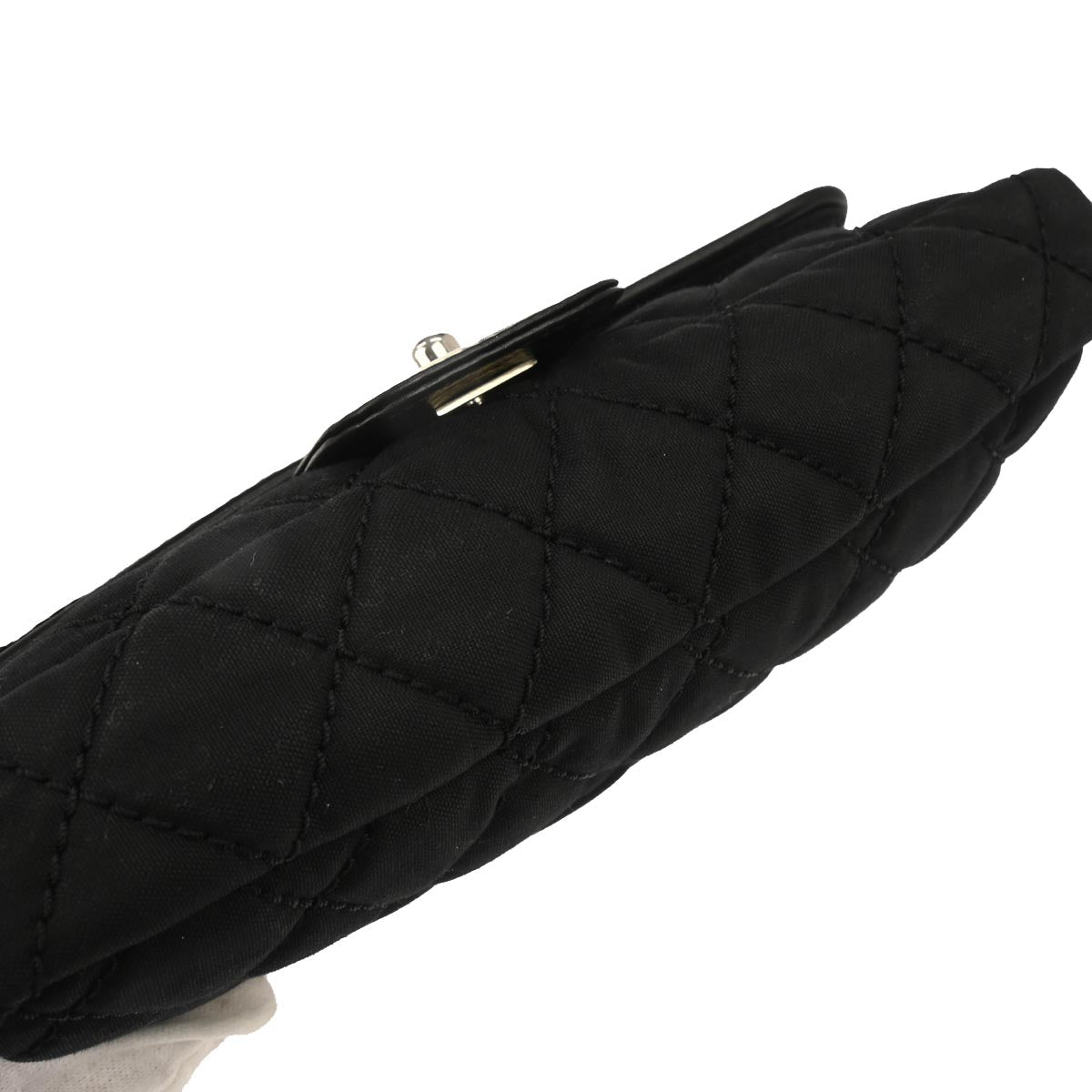 Chanel 2005-2006 Black Pony Hair Canvas Sport Line Flap Chain Shoulder Bag
