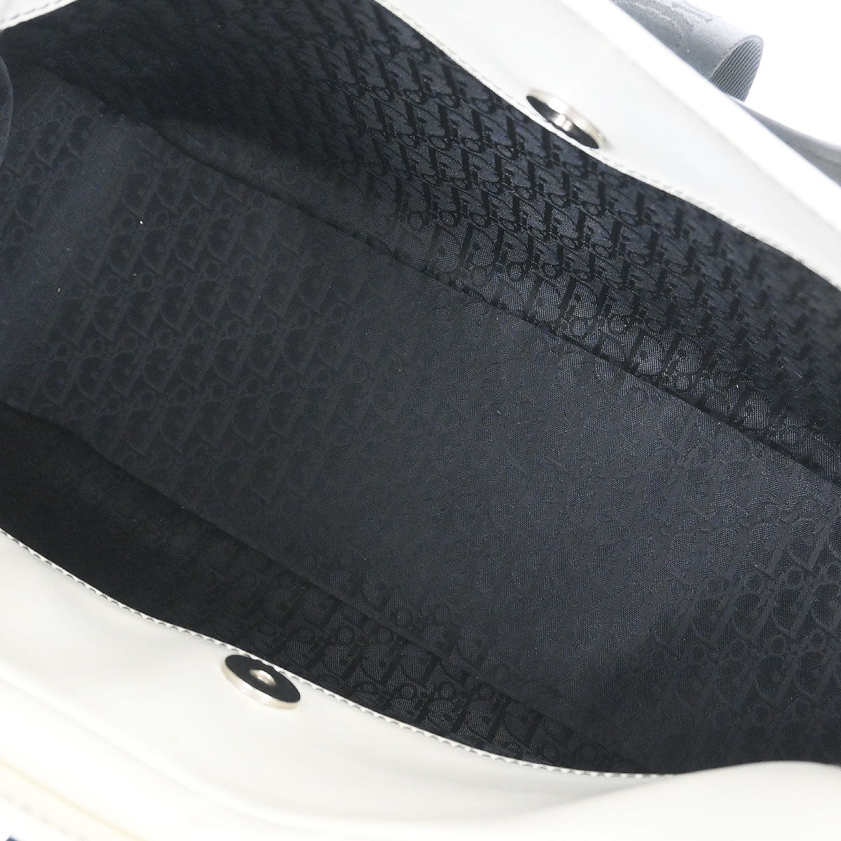 Christian Dior White Leather Hardcore Handbag