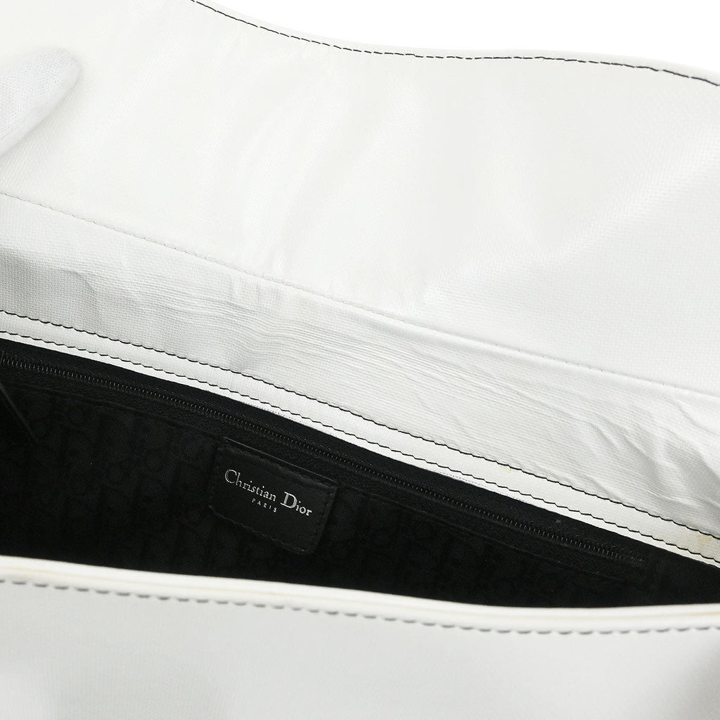 Christian Dior White Leather Hardcore Handbag