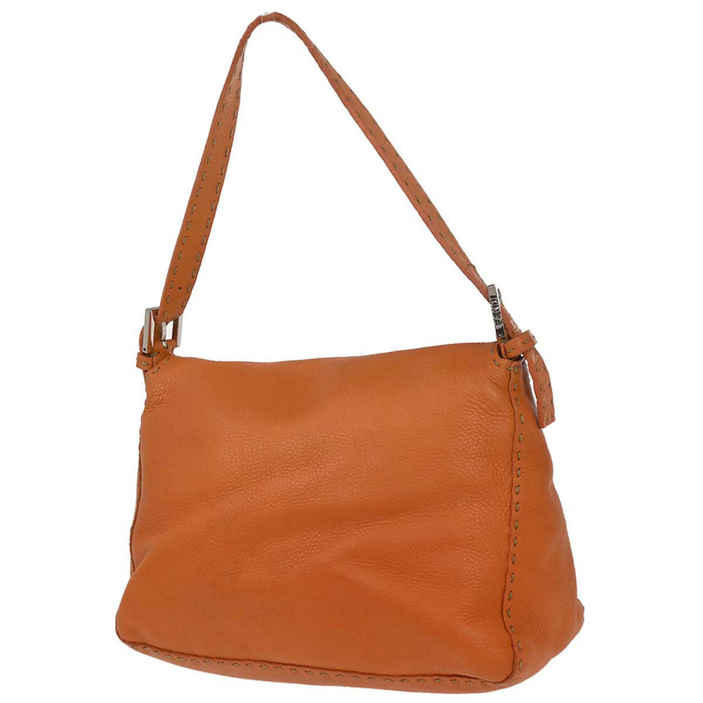Fendi Orange Selleria Mamma Baguette Handbag