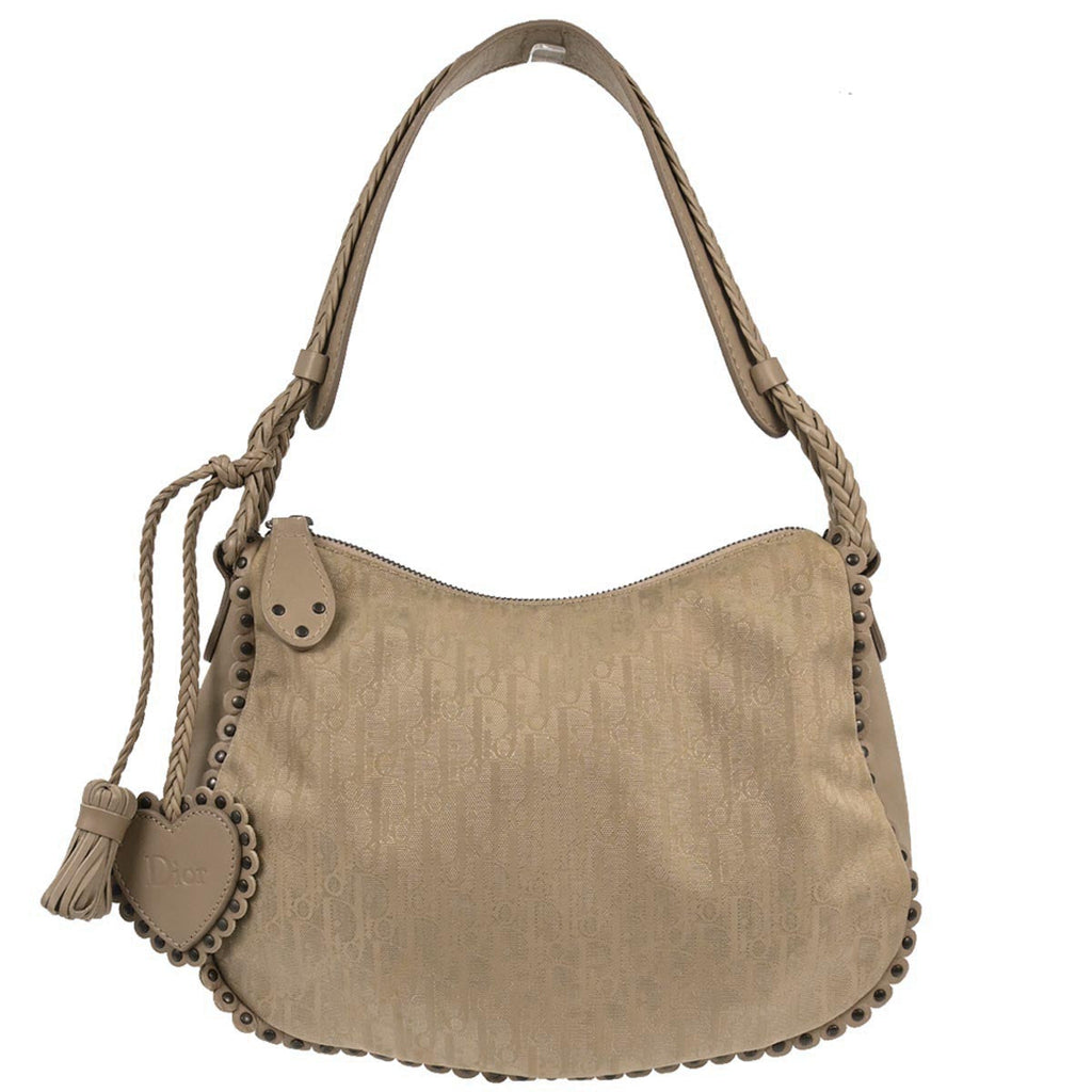 Christian Dior Beige Trotter Ethnic Shoulder Bag