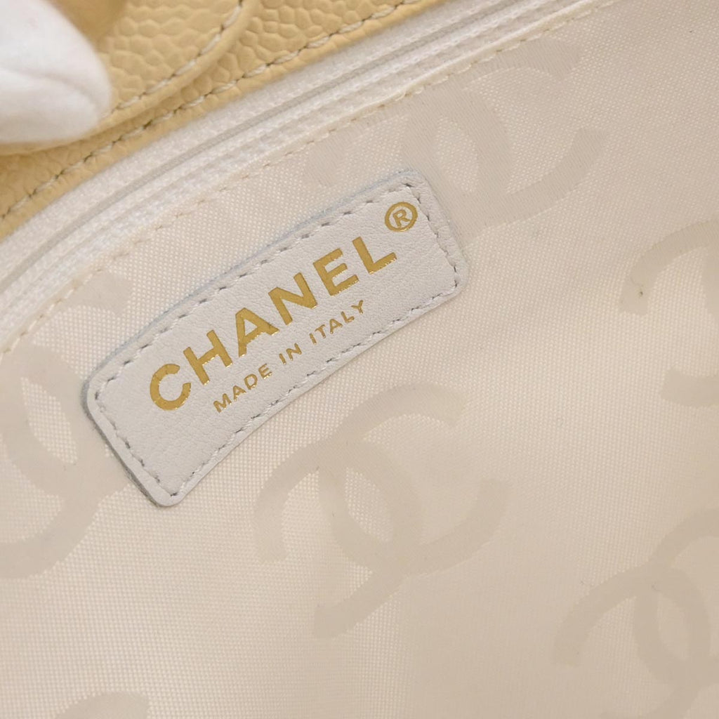 Chanel Beige Caviar Skin Tote Handbag